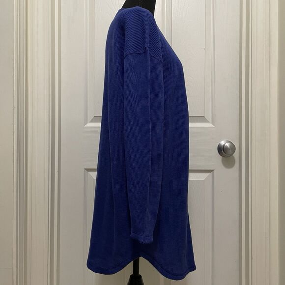 Vintage Victoria's Secret Thermal Waffle Knit Nightie Night Gown Shirt Large 90s - Picture 3 of 9